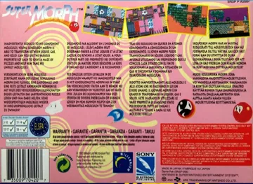 Super Morph (Europe) box cover back